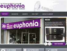 Tablet Screenshot of euphonia-hifi.de